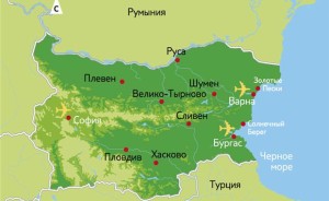 Болгария карта